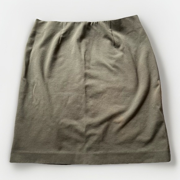 J. Jill Stretch Army Green Pencil Skirt Small 60% Viscose - Picture 1 of 7